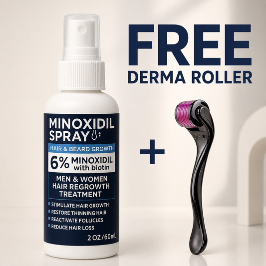 Hair growth spray 60ml+ derma roller